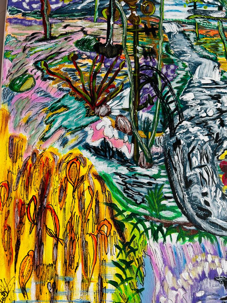 Original Contemporary Nature Painting by Ruth Zavala