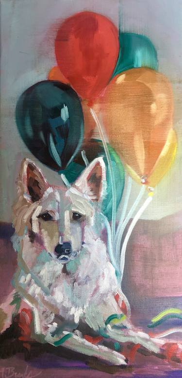 Print of Figurative Dogs Paintings by Tammy Burks