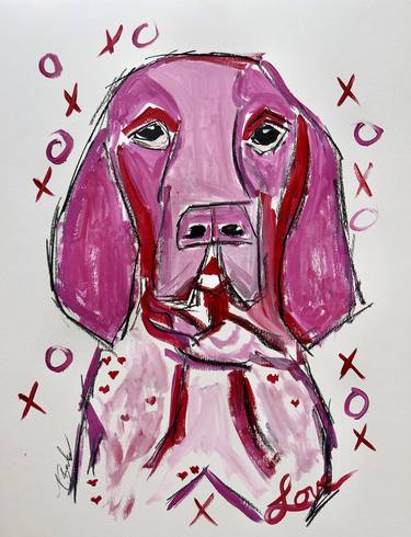 Print of Abstract Dogs Paintings by Tammy Burks