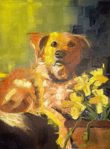 Print of Impressionism Dogs Paintings by Tammy Burks