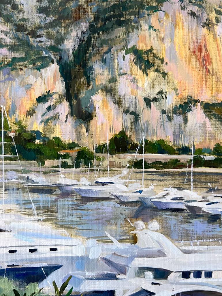 Original Contemporary Yacht Painting by Lydia Laidinen