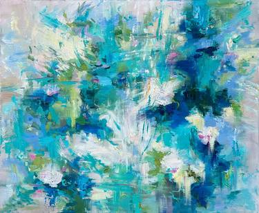 The impression of water lilies at Giverny  (19.7x23.6 in) 2021 thumb