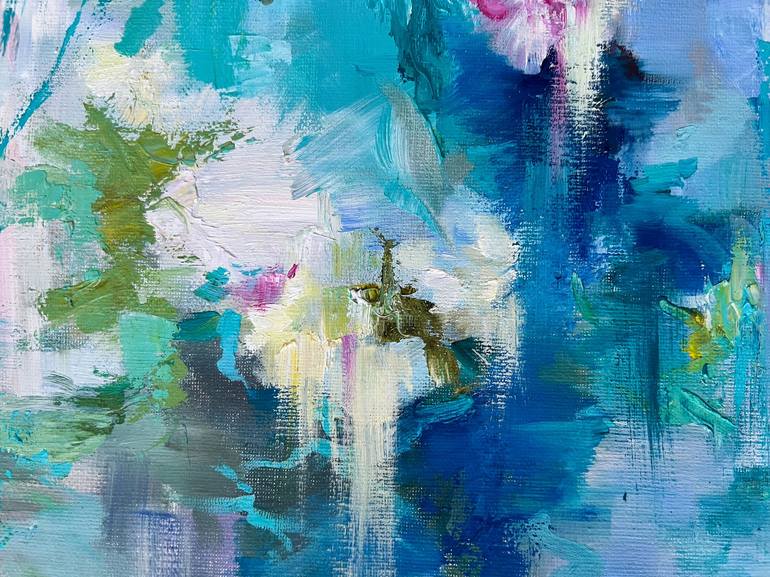 Original Abstract Expressionism Abstract Painting by Lydia Laidinen