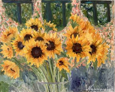 Original Impressionism Floral Paintings by Marina Nemirovsky