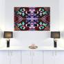 fractal stained glass decorating minimalist room