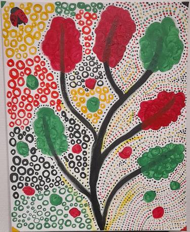 Original Fine Art Tree Paintings by Shaima Azouz