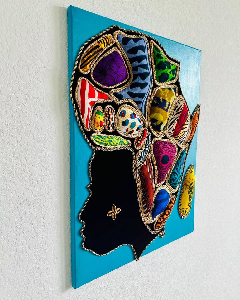 Original Street Art Women Mixed Media by Danielle Mbenda