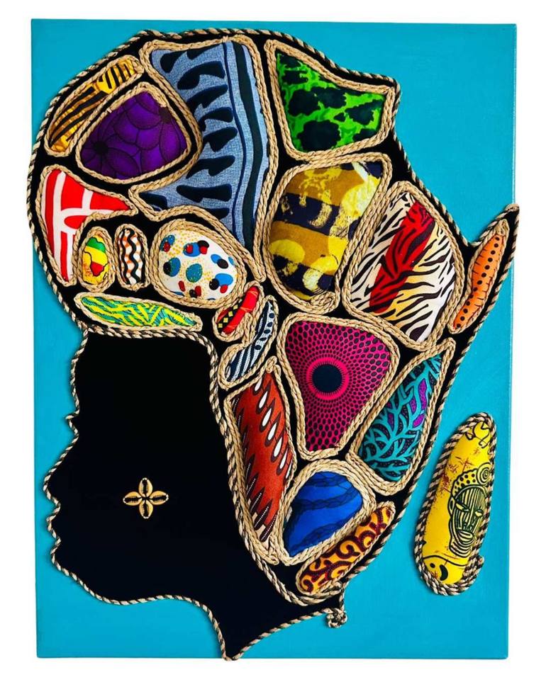 Original Street Art Women Mixed Media by Danielle Mbenda