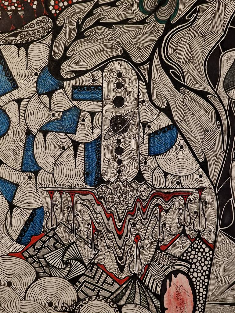 Original Surrealism Abstract Drawing by Cimafei Kavaliou