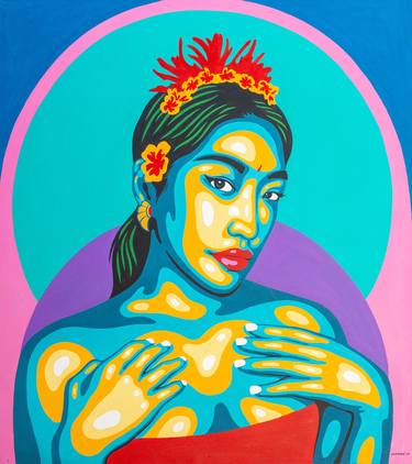 Original Pop Art Women Paintings by Lucy Genoyer