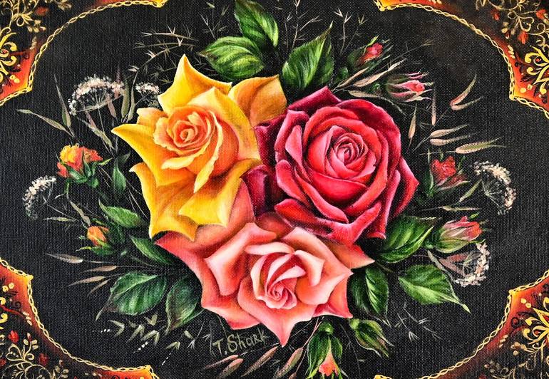 Original Floral Painting by Tanya Shark