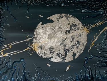 Original Conceptual Outer Space Paintings by Lucia Neri