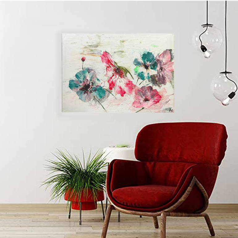 Original Floral Painting by Blagorodna Petrushevska