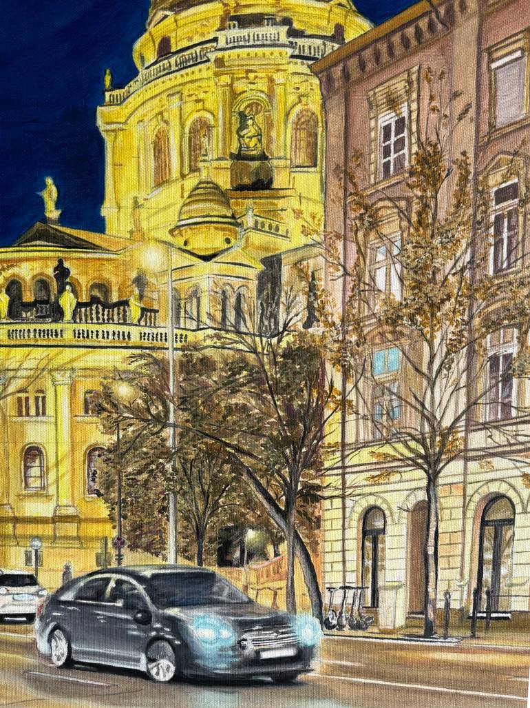 Original Impressionism Cities Painting by Blagorodna Petrushevska