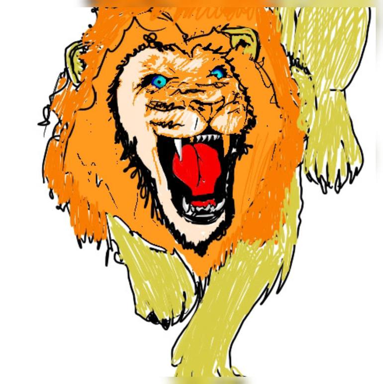 Original Animal Digital by Muhabet Gungor  Digital Art Art on Other  Digital lion