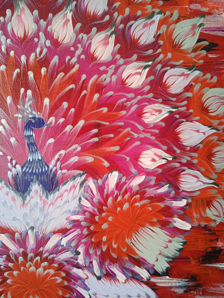 Original Contemporary Floral Painting by Elizabeth Khami