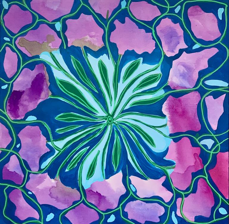Original Floral Painting by A Quiet Window | Abstract Art on Canvas | And So It Is