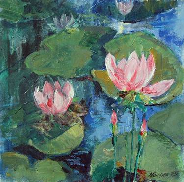 Nenfee Flowers painting - Impressionism Italian painting thumb