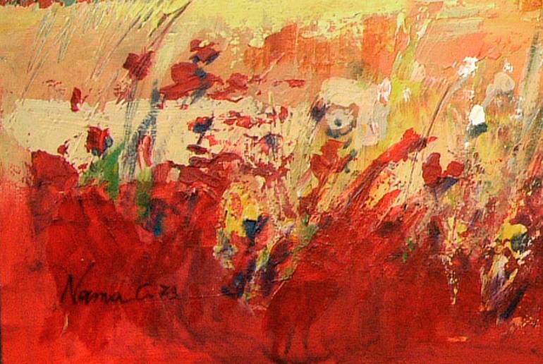 Original Abstract Expressionism Landscape Painting by Norma Canzanella