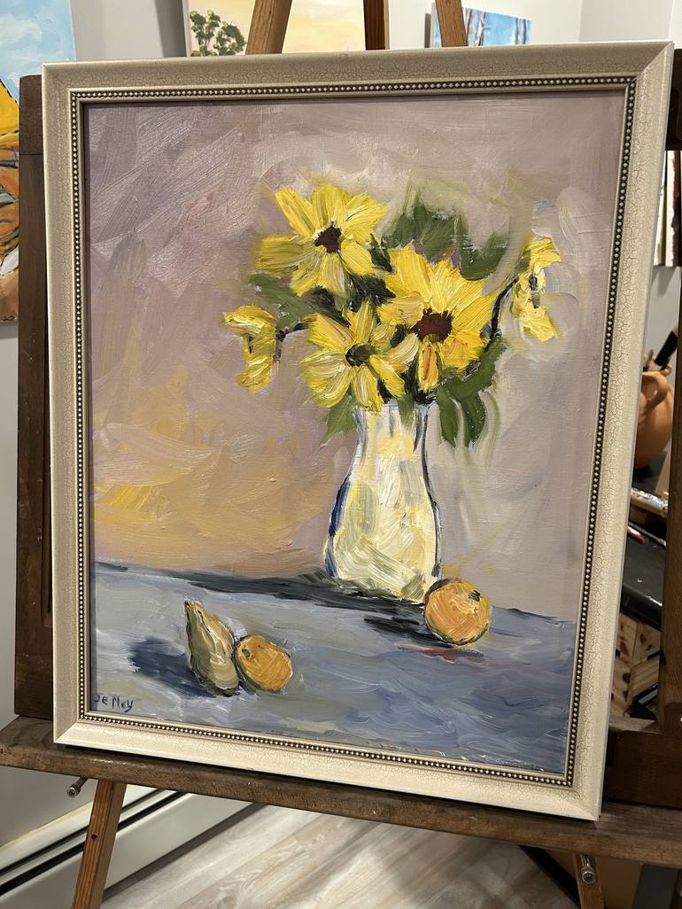 Original Impressionism Still Life Painting by Erik Moy