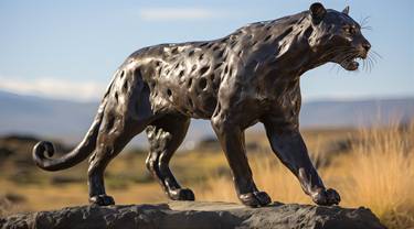 Leopard Bronze Lifesize Sculpture No.5 thumb