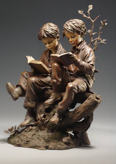 Original Children Sculpture by Handsong Gallery