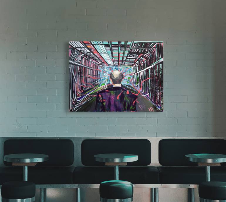 Original Surrealism Pop Culture/Celebrity Painting by Kat Matis