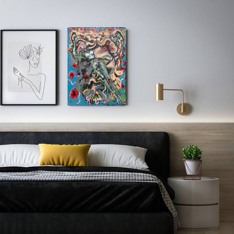 Original Surrealism Nude Painting by Kat Matis