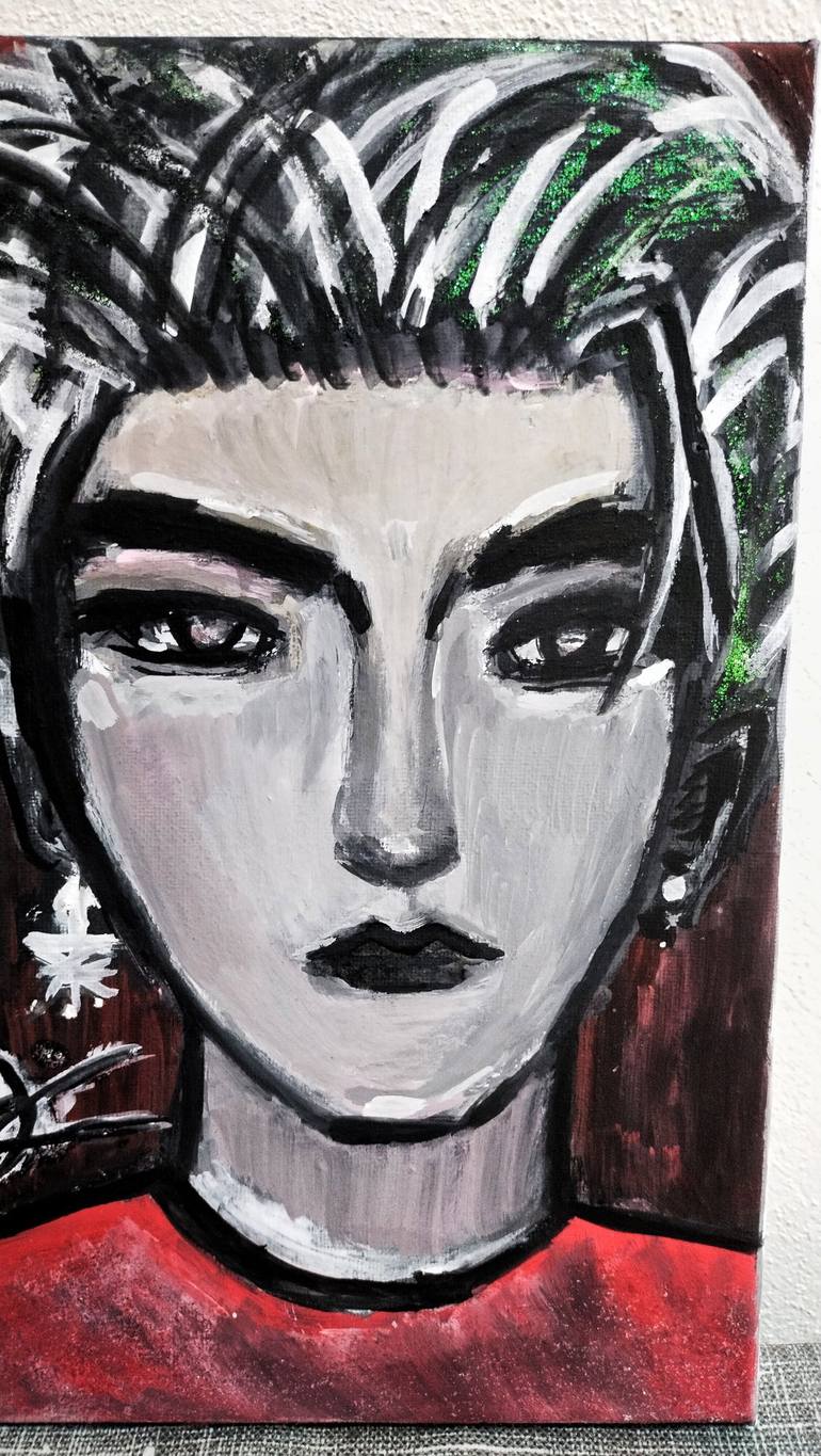 Original Portrait Painting by SYASYA TAIB
