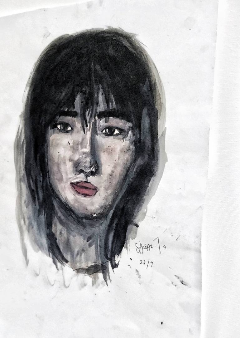 Original Portrait Drawing by SYASYA TAIB