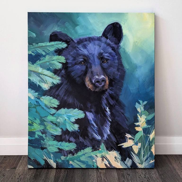 Original Impressionism Animal Painting by Antonina Banderova