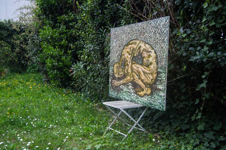 Original Surrealism Classical Mythology Painting by Mattia Malis