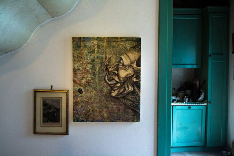 Original Surrealism Fantasy Painting by Mattia Malis