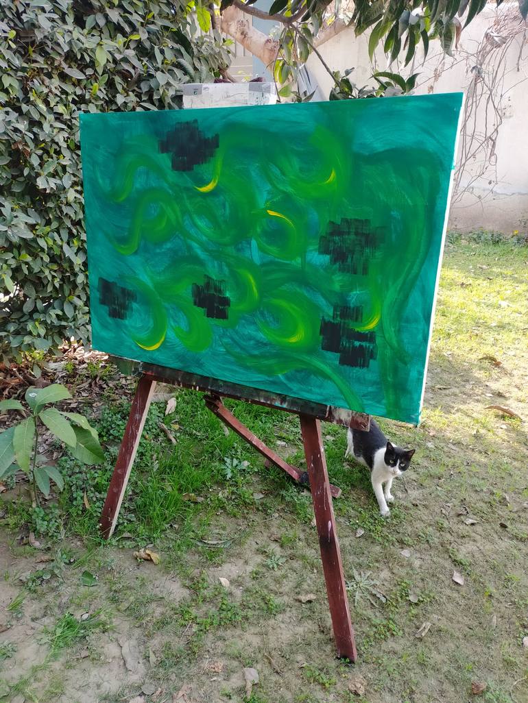 Original Abstract Painting by Shehryar Malik