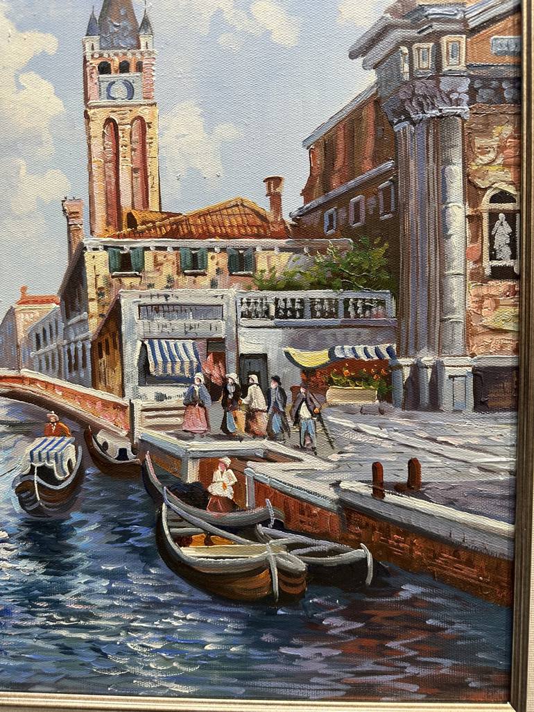 Original Boat Painting by Kelly Marie Burman