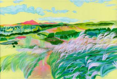 Original Surrealism Landscape Paintings by Uzine Park