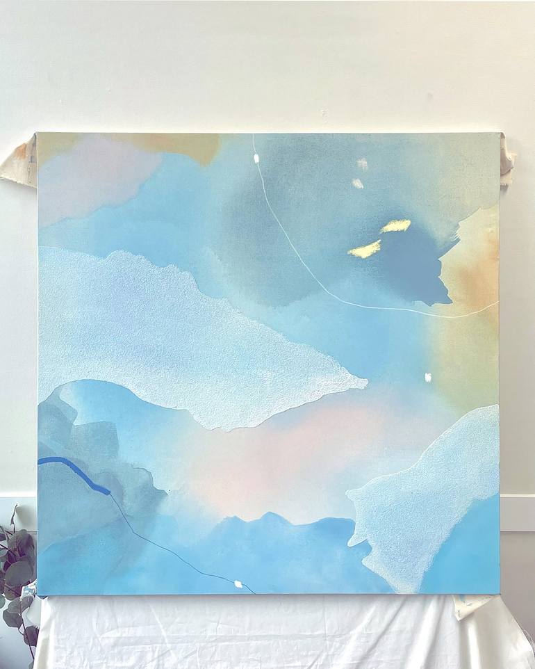 Original Abstract Interiors Painting by Hannah Kim