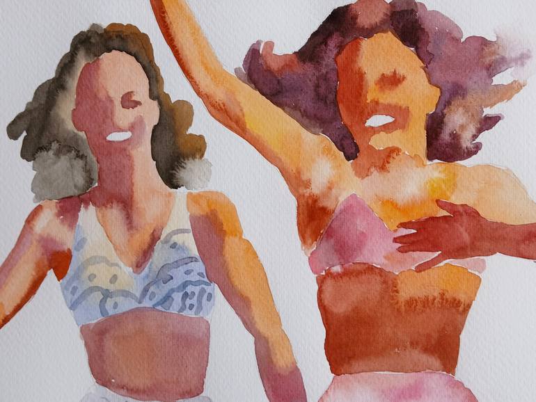 Original Contemporary People Painting by Marina Lukianova