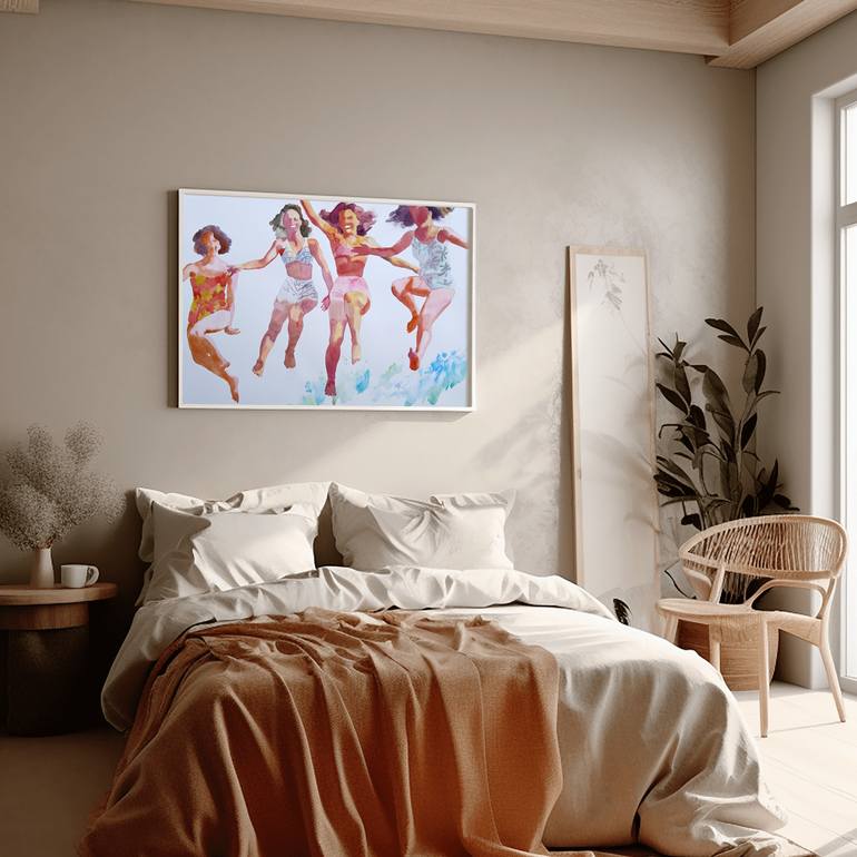 Original Contemporary People Painting by Marina Lukianova