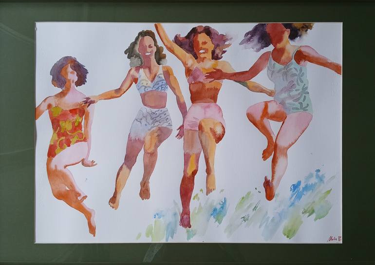 Original Contemporary People Painting by Marina Lukianova