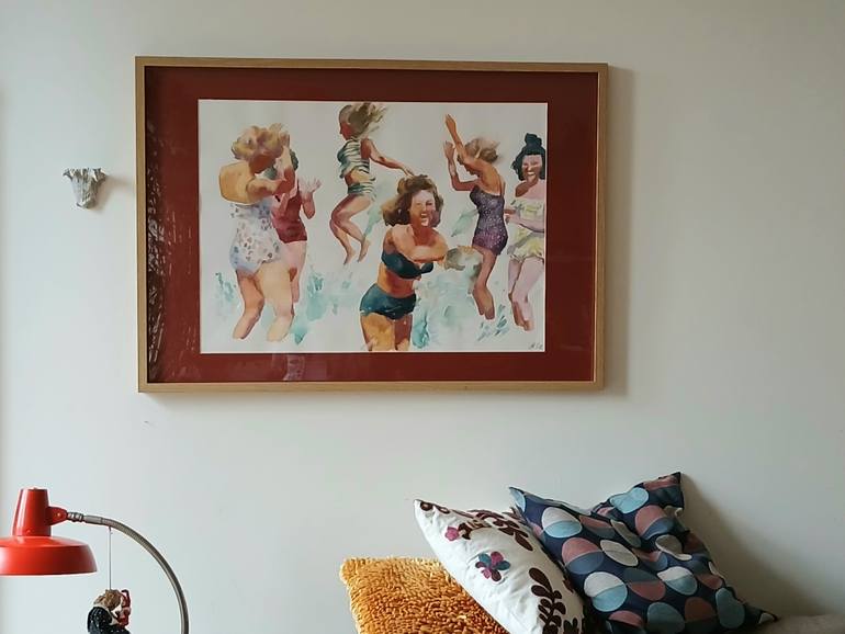Original Contemporary Beach Painting by Marina Lukianova