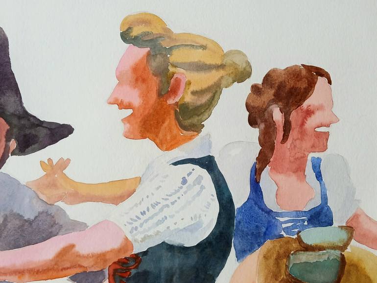 Original Contemporary People Painting by Marina Lukianova