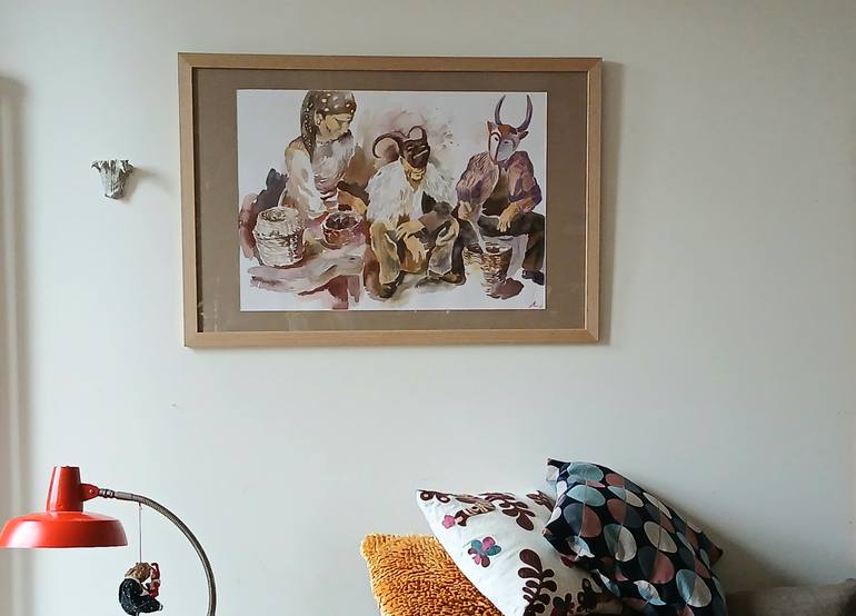 Original Contemporary Travel Painting by Marina Lukianova