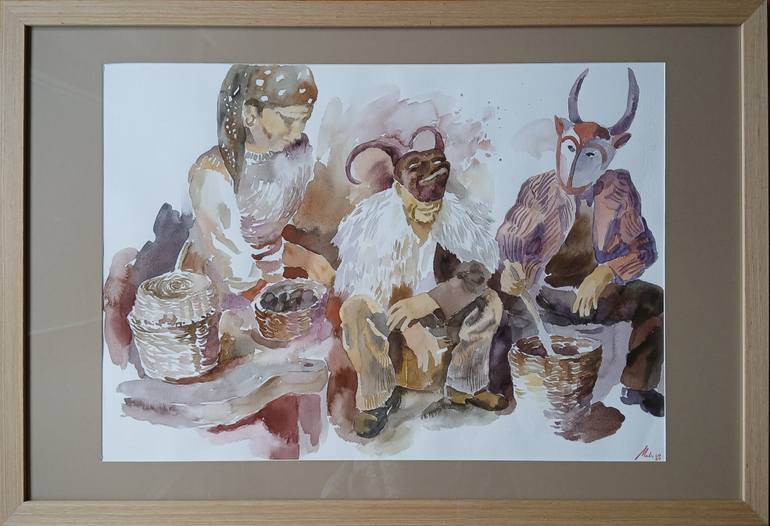 Original Contemporary Travel Painting by Marina Lukianova