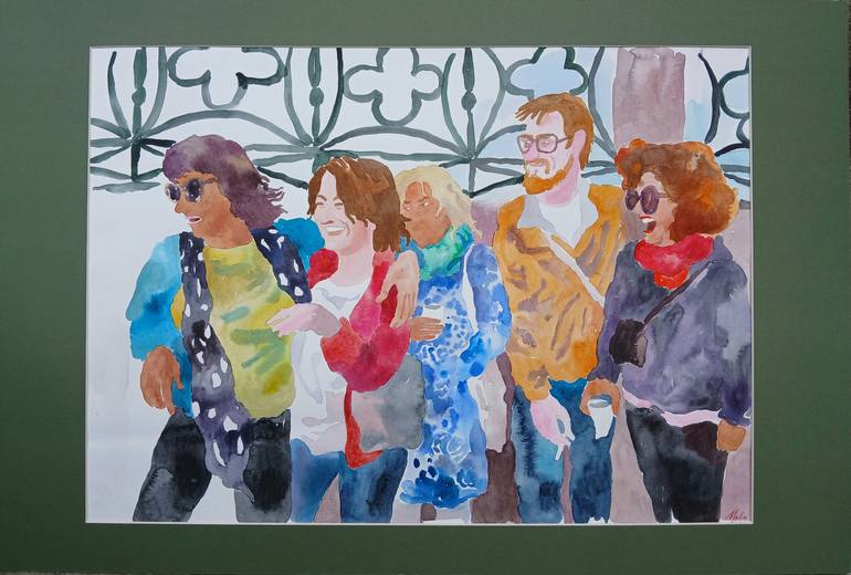 Original Contemporary People Painting by Marina Lukianova