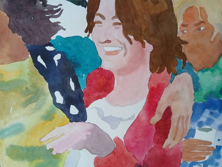 Original Contemporary People Painting by Marina Lukianova