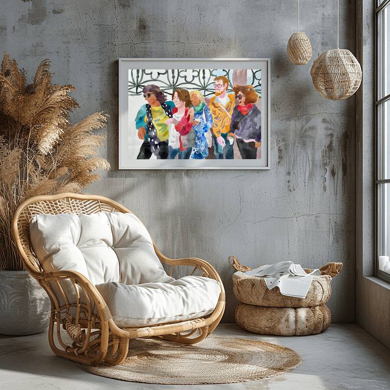 Original Contemporary People Painting by Marina Lukianova