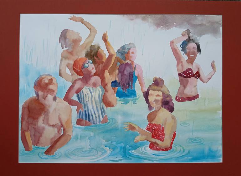 Original Contemporary People Painting by Marina Lukianova