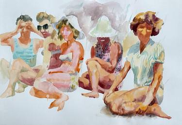 Original Contemporary People Painting by Marina Lukianova