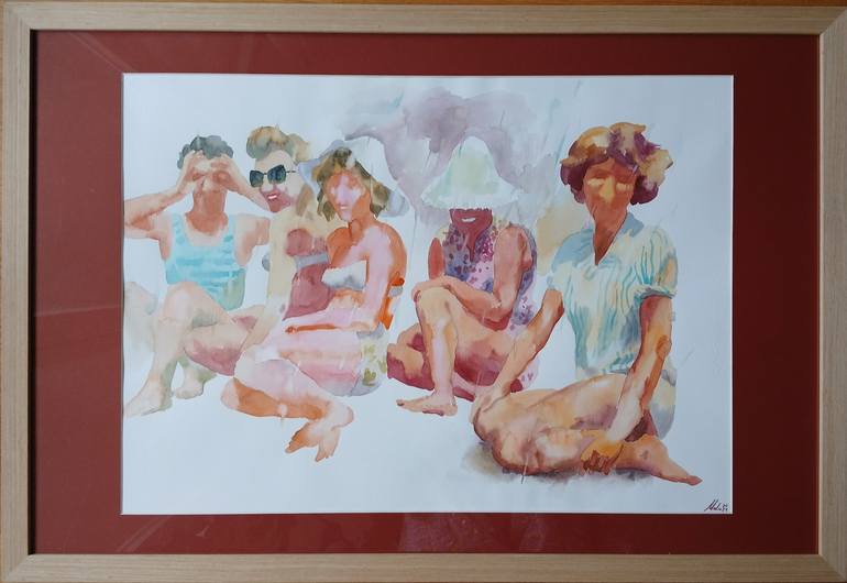 Original Contemporary People Painting by Marina Lukianova